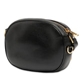 セリーヌ Cチャーム スモール ショルダーバッグ カメラバッグ ブラック レザー レディース CELINE 【中古】